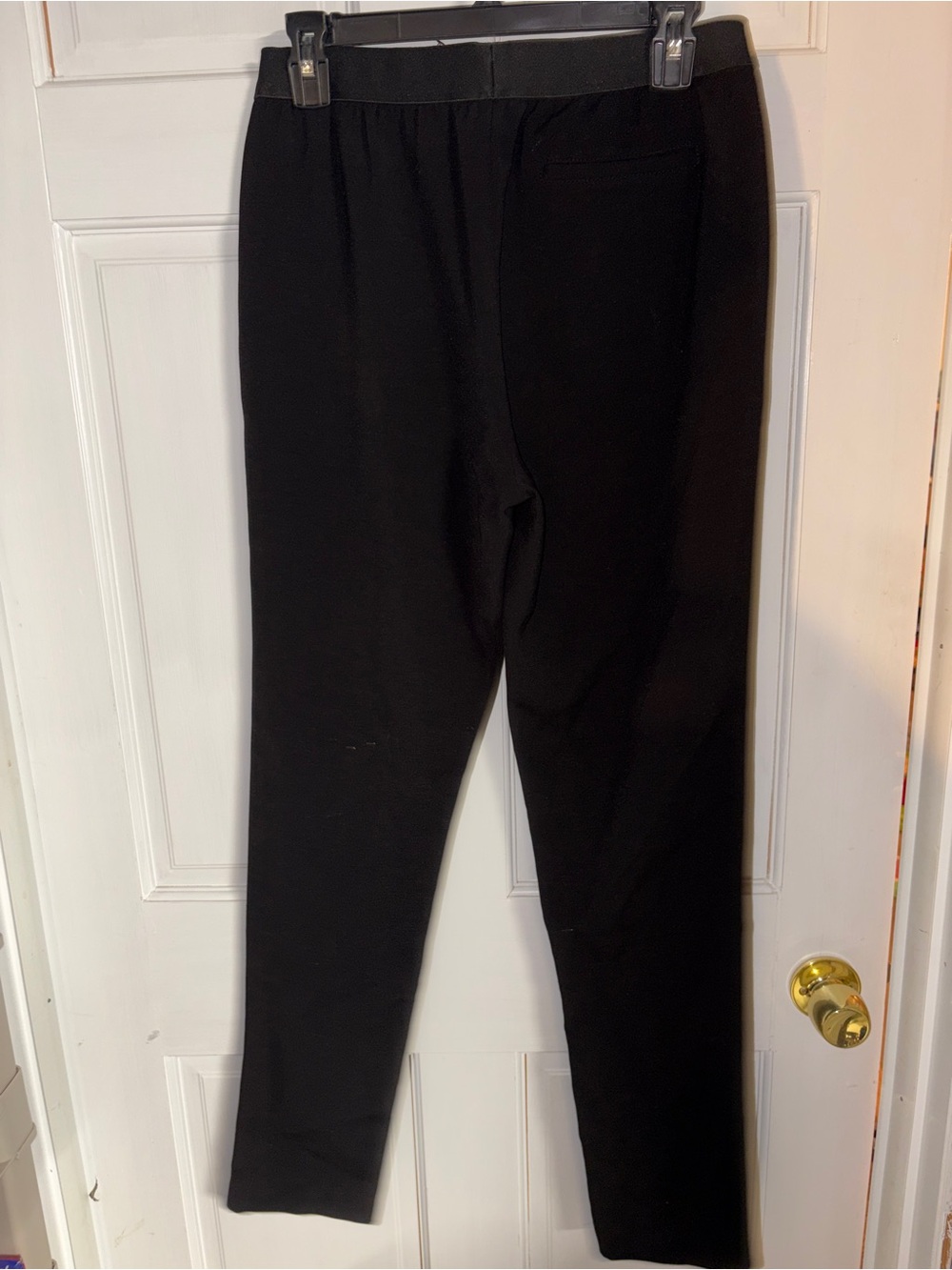 BCBGMaxAzria Black Straight-Leg Pull-On Pants